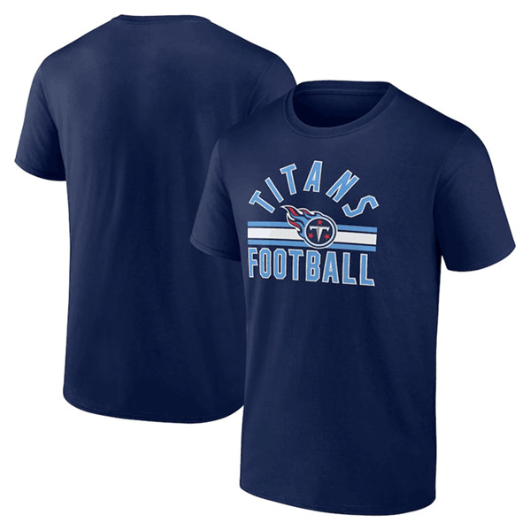 Tennessee Titans Navy Arch Stripe T-Shirt